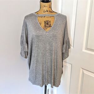 NWT Hippie Chic keyhole tshirt